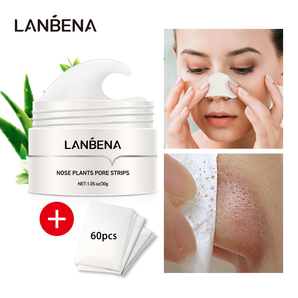 Lanbena Removes Blackhead Nasal Membrane Nasal Strip Cleaner Pores Peeling Deep Cleansing Blackhead Acne Skin Care Product Korea