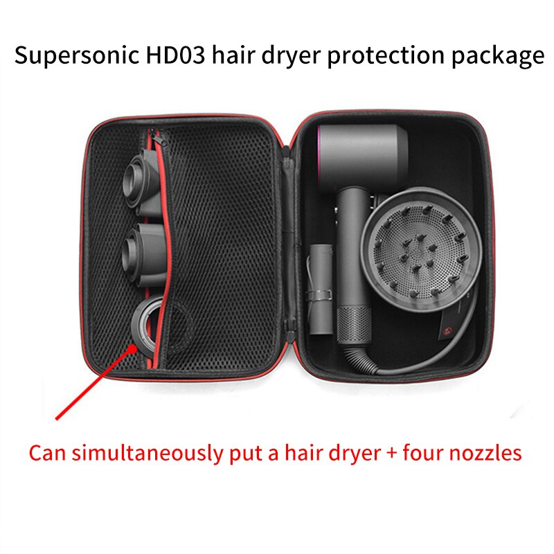 Portable Storage Protection Bag for Dyson Supersonic HD03 Hair Dryer Storage Box Portable Storage Travel Protection Bag