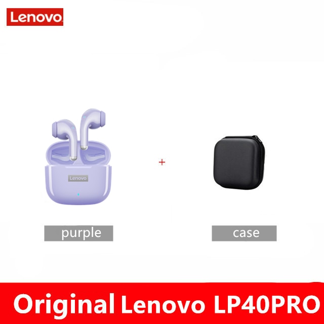 Lenovo lp40 pro /LP40 Bluetooth Earphone 5.0 Immersive Sound  TWS With Microphone Touch Control For Long Standby Time Motion