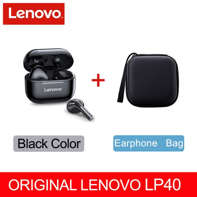 Lenovo lp40 pro /LP40 Bluetooth Earphone 5.0 Immersive Sound  TWS With Microphone Touch Control For Long Standby Time Motion