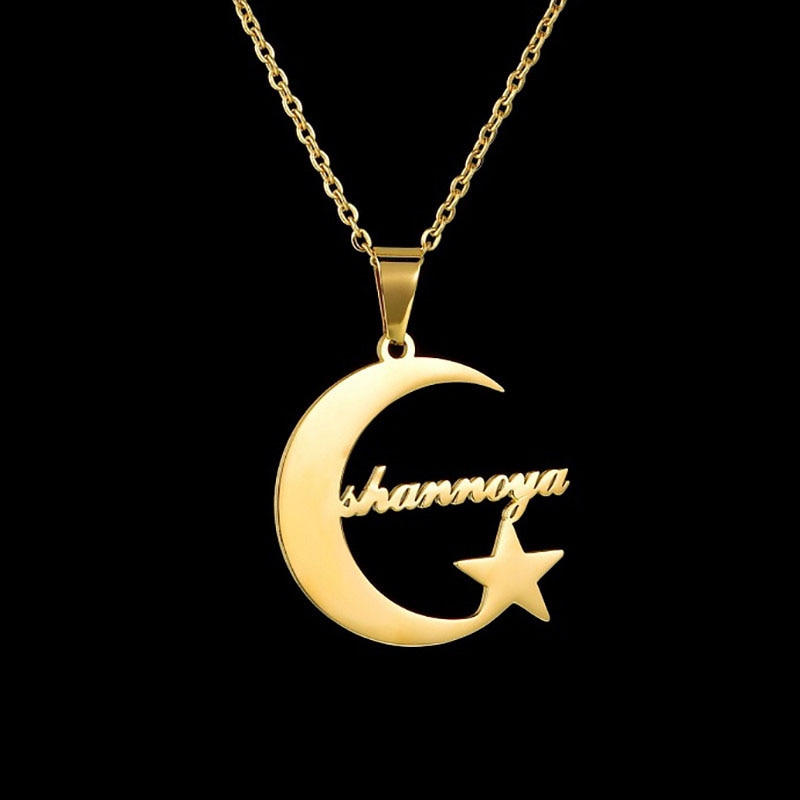 Multiple Styles Custom Name Necklace Custom Jewelry Stainless Steel Personalized Pendant For Women Men Collars Thick Chain Gifts