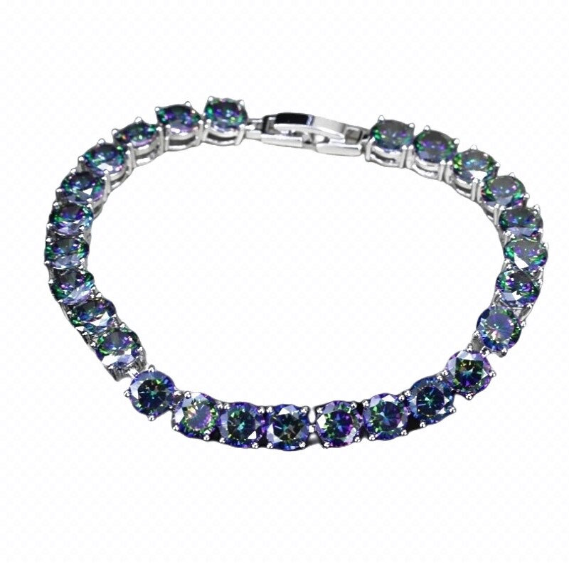 Women Delicate Crystal Zircon Tennis Bracelet for Women Elegant Banquet Party Jewelry