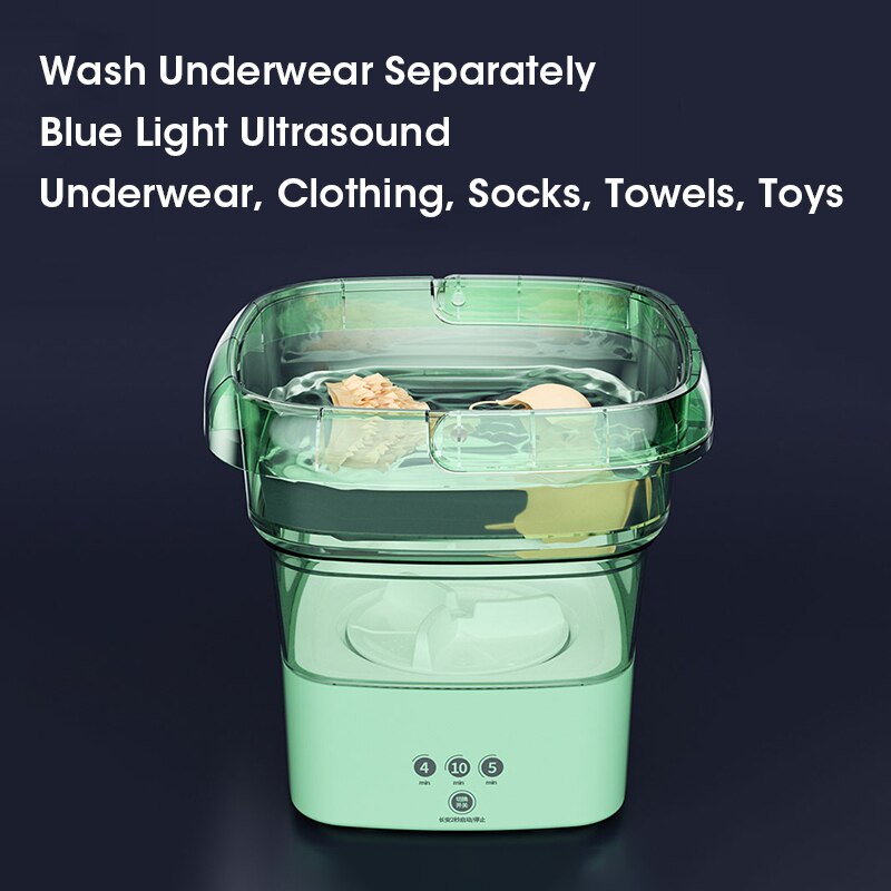 Mini Folding Washing Machine With Dryer Bucket Washing For Socks Underwear Mini Washing Machine With Drying Centrifuge