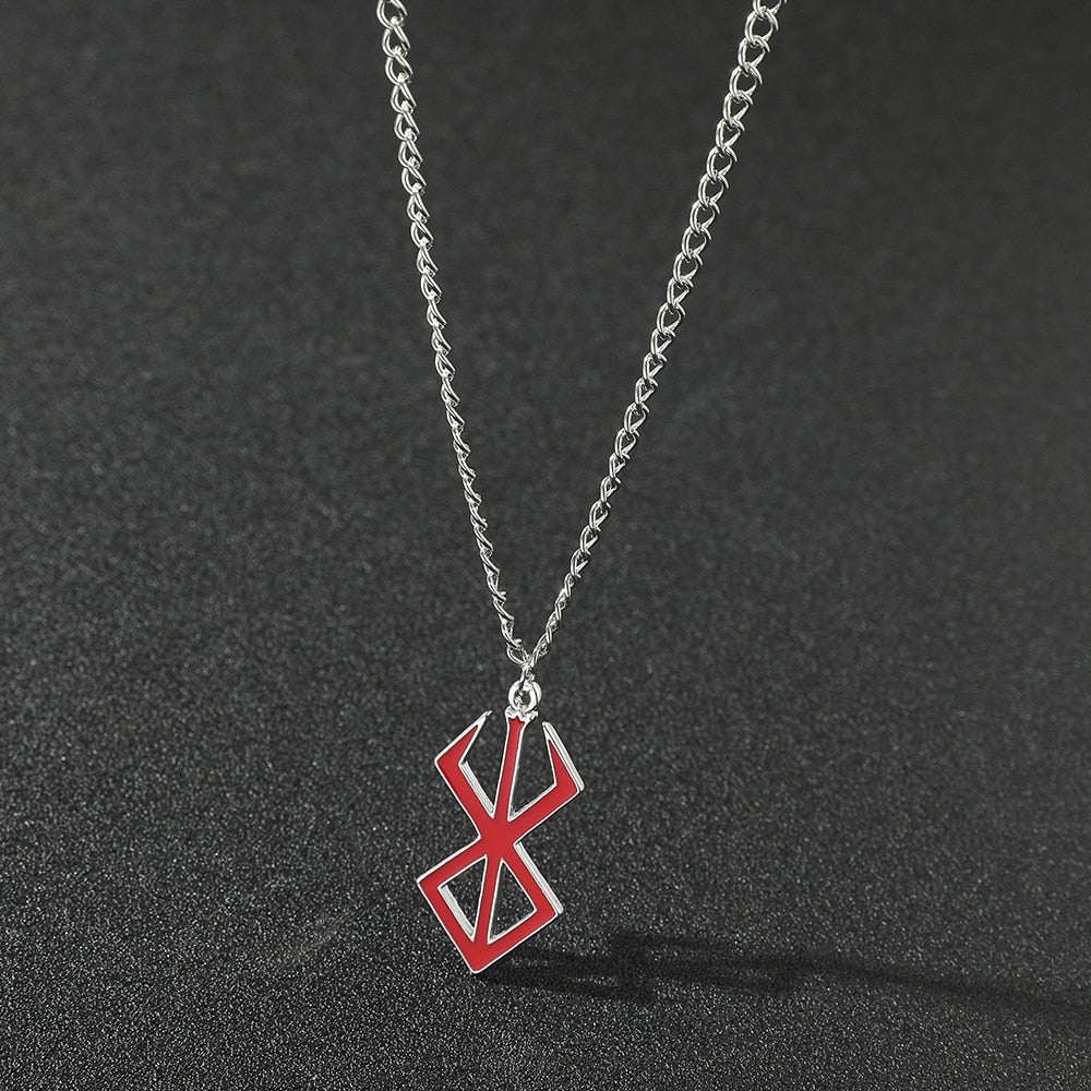 Men Necklace Guts Sword Logo Pendants Choker The Mad Warrior Of Norse Viking Mythology Men Chain Necklaces Xams Gift