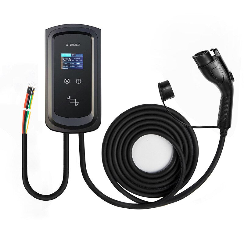 Electric car charger 11kw 22 kW single-phase AC mobile 16A 32A multiple types wall-mounted charging stations