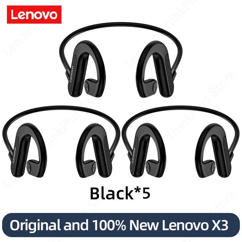 Lenovo Wireless Headphones Bluetooth Earphones X3 X4 X5 X3 Pro Headset Hifi Wireless Earbuds With Microphone Waterproof Earpods