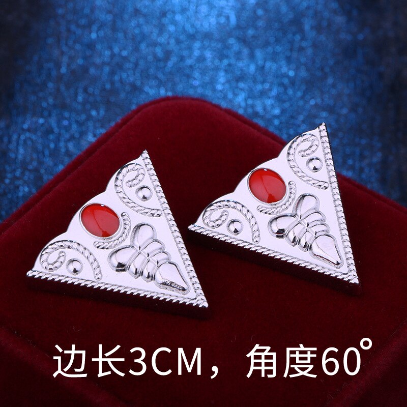 i-Remiel Vintage Fashion Triangle Shirt Collar Pin for Men and Women Hollowed Out Crown Brooch Corner Emblem Jewelry Accessories