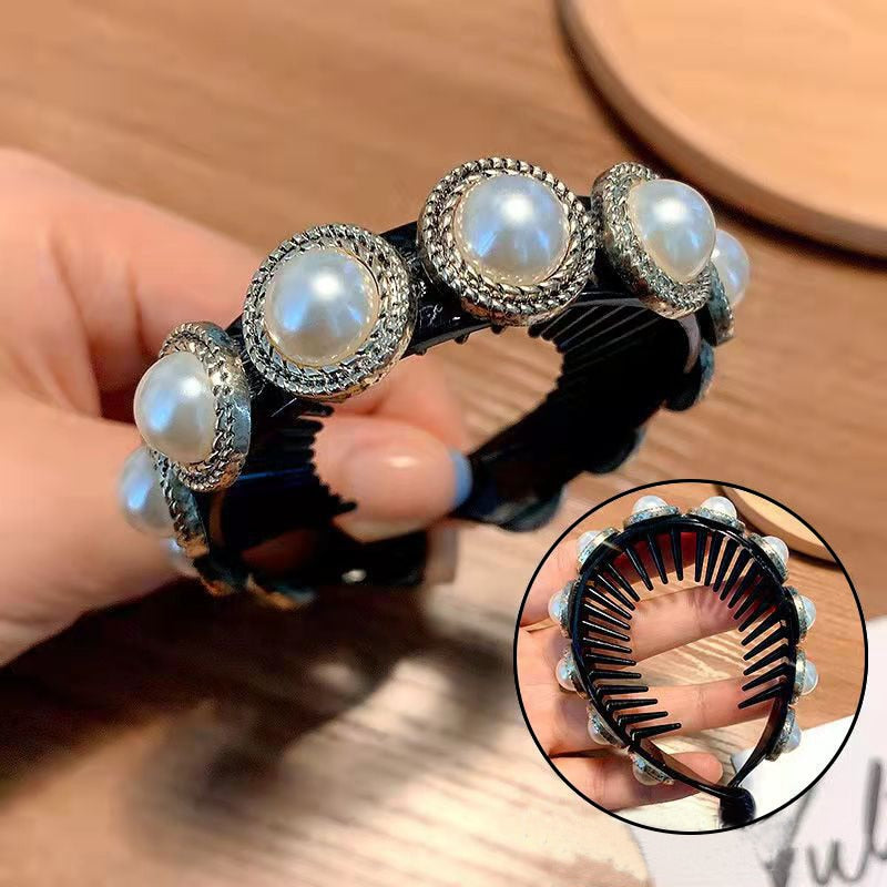 Women Elegant Luxury Rhinestone Tassel Ponytail Hair Claws Hair Clips Barrettes Hairpin Headband Fashion Hair Accessories