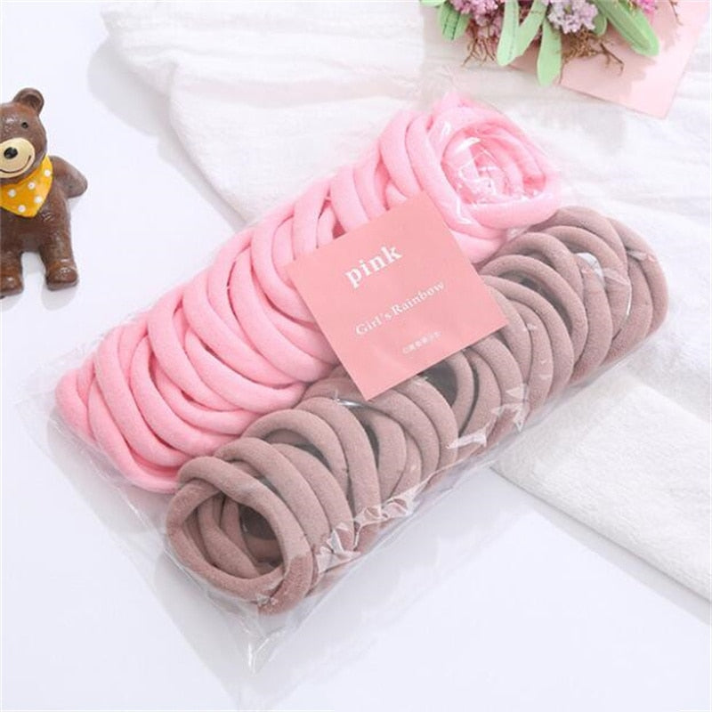 50pcs/Sets Elastic Hair Bands Leagues Rope Headdress Colets Head Gum Accessories For Girl Women Children DIY Pigtails Tails Tool