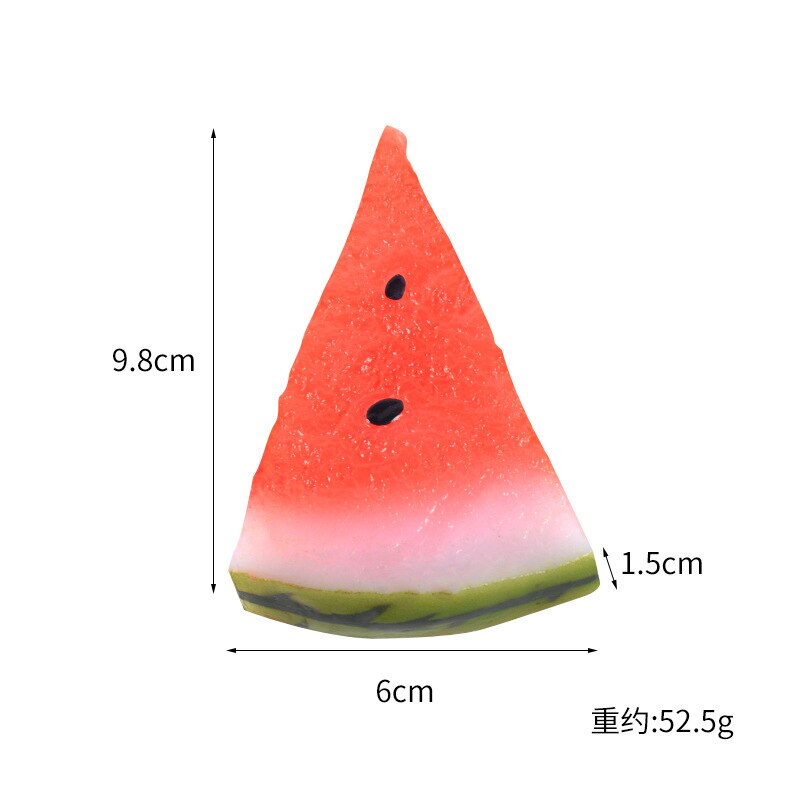 Watermelon/Lemon/Pineapple Fruit Slices Artificial Fruits Fake Fruits for Kitchen Decor Shooting Props Plastic Fruit Photo Model