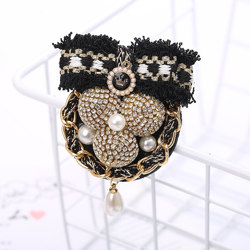 Women Brooches Pins Badge Coat Big Metal Vintage Retro Star Bee Lace Pearl Handmade Wholesale Series Accessories-SW