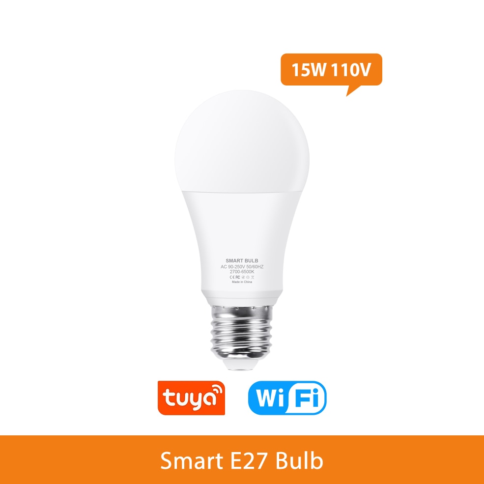 Tuya E27 Led Lights Bulb RGB CW WW Wifi Led Lamp Alexa Smart Bulb Compatible With Google Assistant For Smart Home Decoration