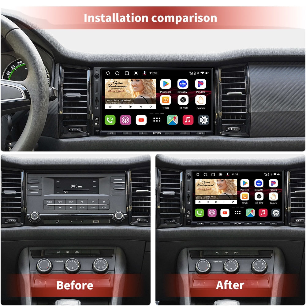 ATOTO S8 Ultra Car Radio 2 Din Android Car Stereo In-Dash Autoradio Bluetooth Wireless Phone Link Carplay Player Touch Screen