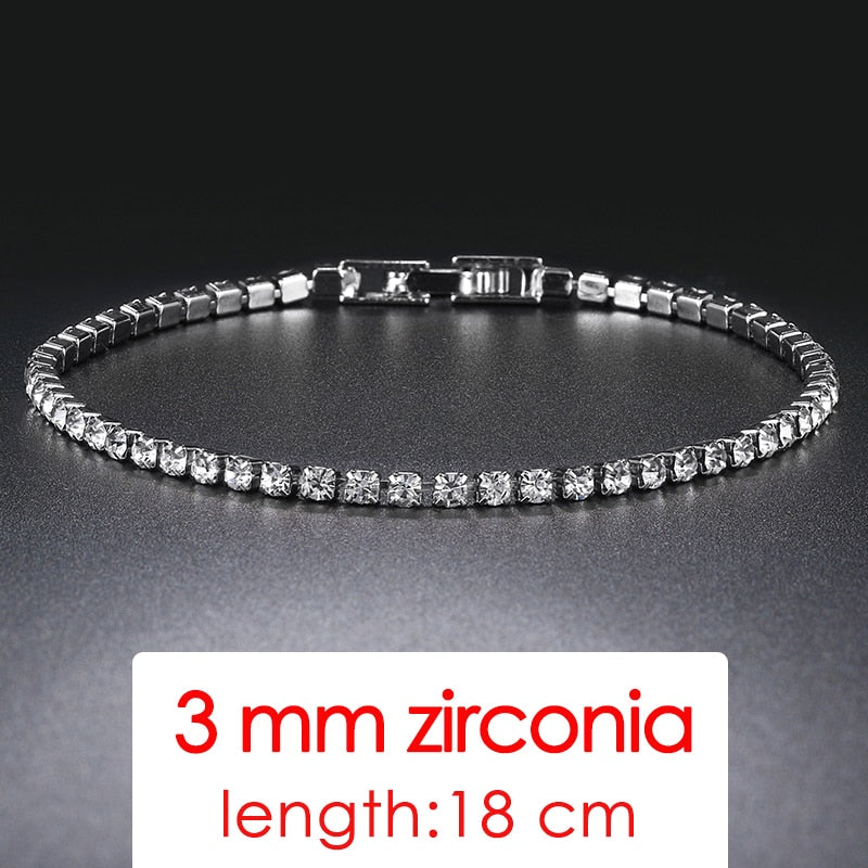 ZHOUYANG Tennis Bracelets For Women Simple Luxury Round Crystal Gold Color Bangle Chain Wedding Girl Gift Wholesale Jewelry H074