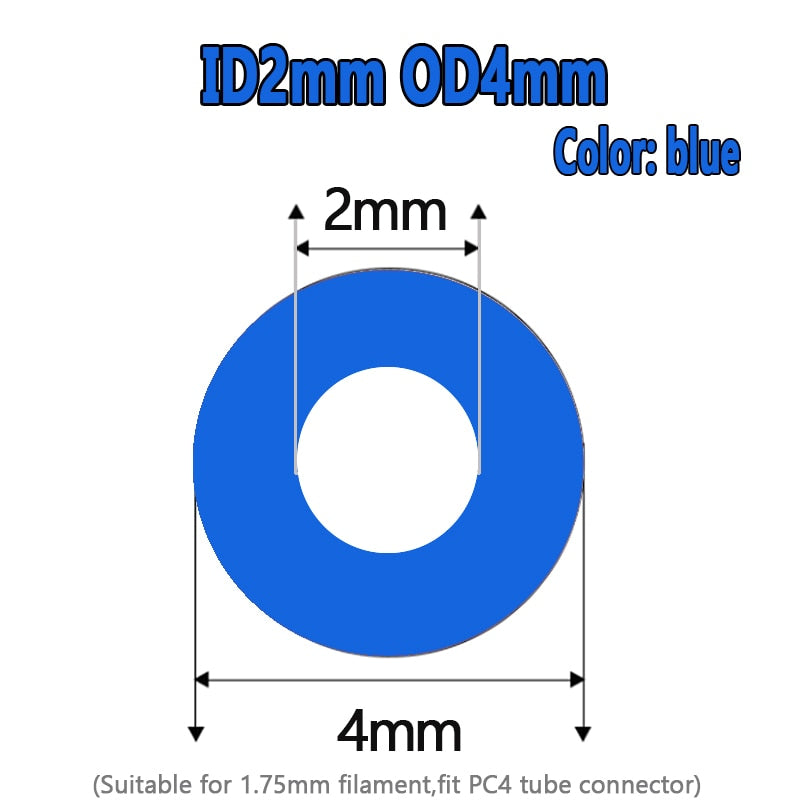 1Meter 1mm 2mm 3mm 4mm 6mm 8mm PTFE Tube For 3D Printer Parts Pipe Bowden J-head