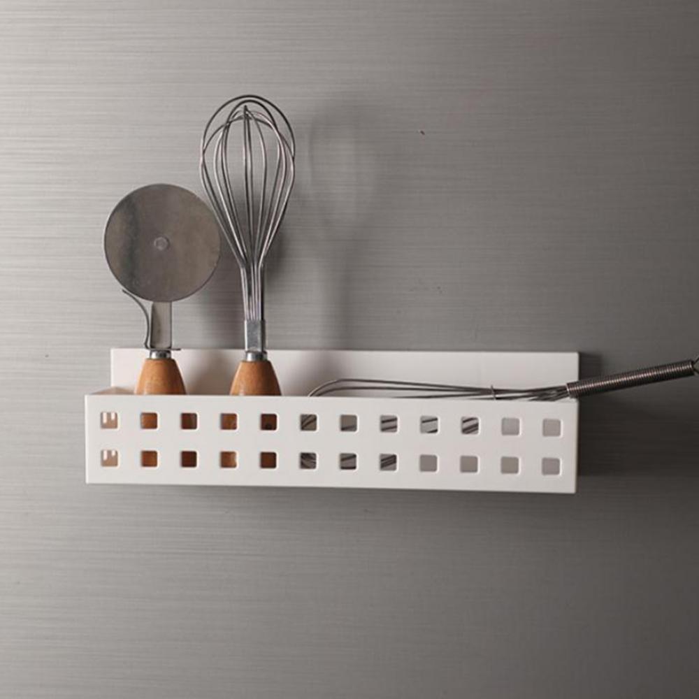 Bathroom Hanging Shelf Organizer Kitchen Magnetic Storage Basket Fridge Rack