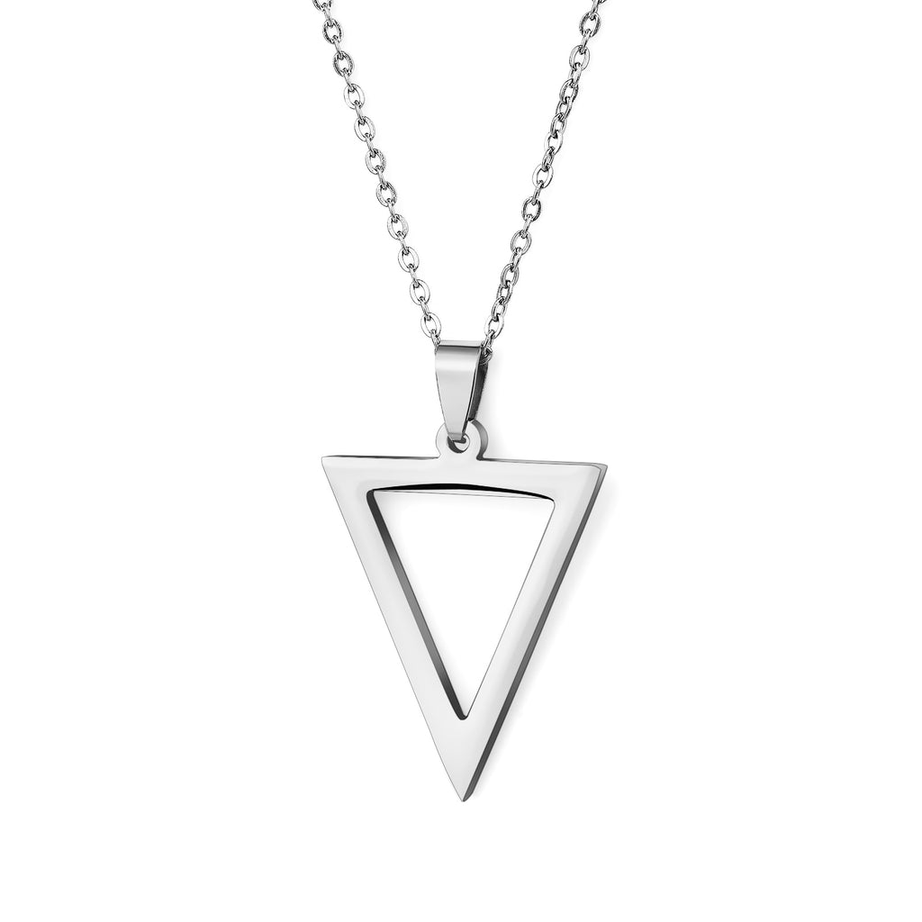 Hot Fashion Geometric Men Pendant Necklace Classic 316L Stainless Steel Chain Necklace For Man Male Punk Jewelry Party Gift