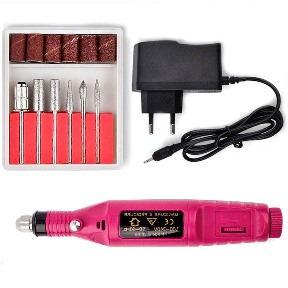 Nail Drill 35000RPM Machine Electric Manicure Drill Machine& Accessory Nail Machine Kit with Milling Cutter Electric Nail Tool