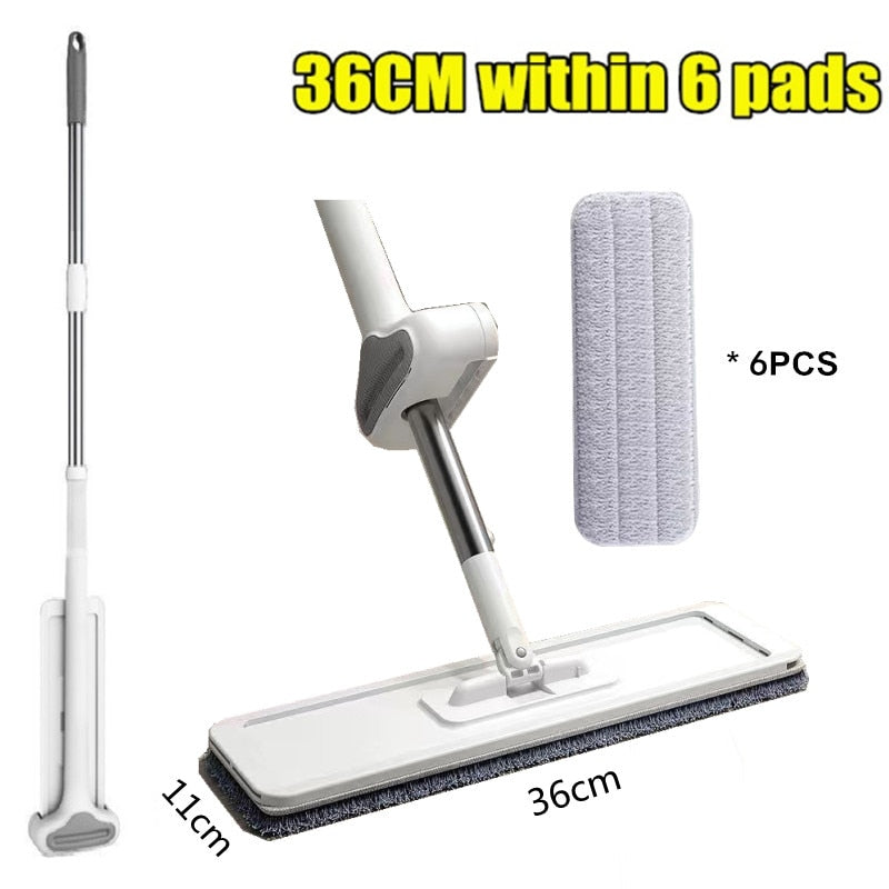 Squeeze Mop Wash for Floor Flat Hand Free Magic House Cleaning Cleaner Lazy Wet Home Help Wonderlife_aliexpress Lightning Offers