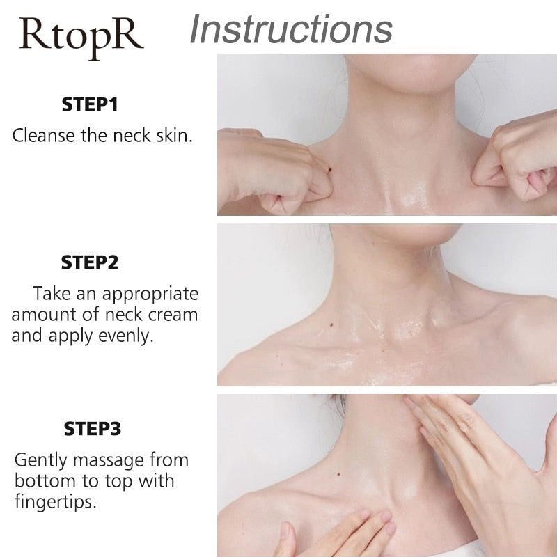 RtopR Neck Firming Wrinkle Remover Cream Rejuvenation Firming Skin Whitening Moisturizing Shape Beauty Neck Skin Care Products