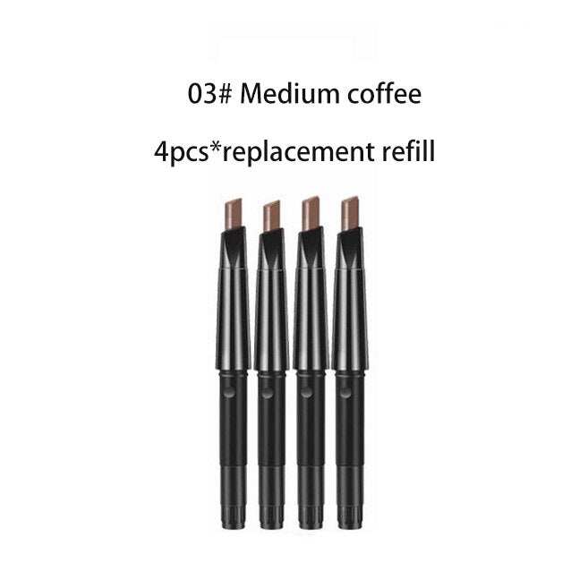 5 Colors Double Head Eyebrow Pencil Waterproof Long Lasting Sweat-proof Natural Wild Brows Shaping Drawing Easy Coloring Makeup