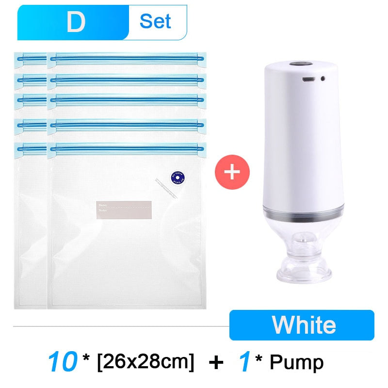 Mini Vacuum Pump for Clothes Food Vacuum Storage Bag  USB Charging Electric Fresh-keeping Sealing Machine Home Travel Tool