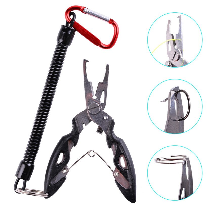 Fishing Plier Scissor Braid Line Lure Cutter Hook Remover etc. Tackle Tool Cutting Fish Use Tongs Multifunction Scissors