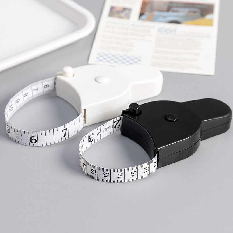 Body Measuring Tape Automatic Telescopic Tape Measuring Ruler Film Body Metric Centimeter Tape 150cm/60 Inch Sewing Tailor Meter