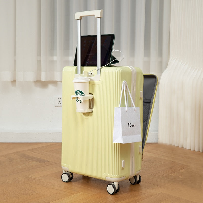 Luggage Female New 2023 Multifunctional 20 "Boarding Cabin Universal Wheel 24 Pull Rod Travel Trolley Male Password Suitcase