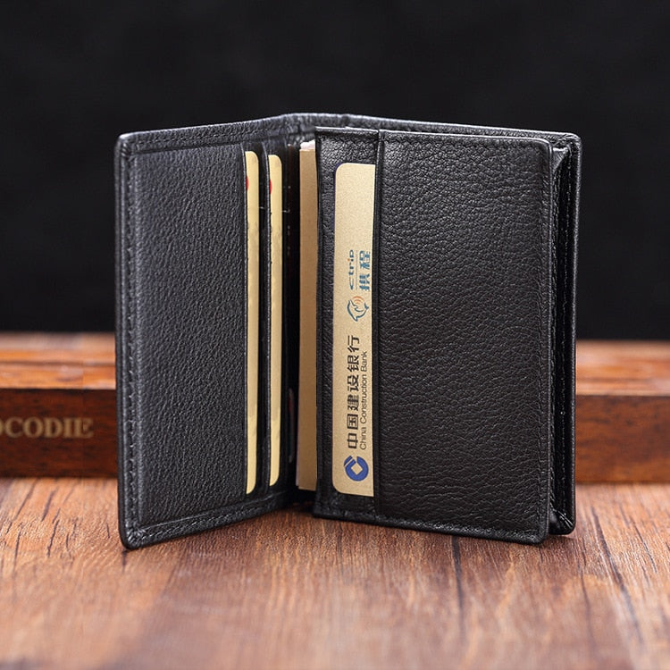 Luxury Fashion Genuine Leather card Wallets men credit card holders women card&ID holder male organizer Business card holder