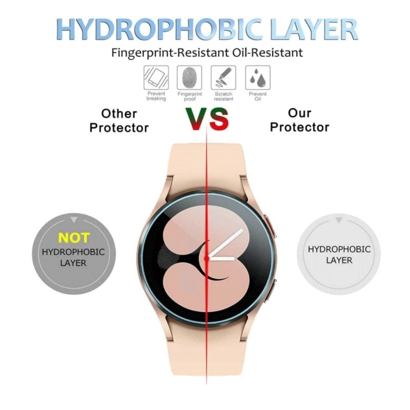9H Tempered Glass for Samsung Galaxy Watch 4 5 Pro 40/44mm Classic 42/46mm Watch 3 41/45mm Anti Scrach Film HD Screen Protectors