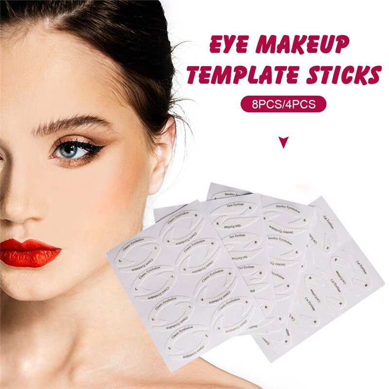 Eyebrows Eye Shadow Makeup Template Tool Eye Makeup Stencils Set Eyeliner Template Shaping Tools Styling Drawing Guide for Women