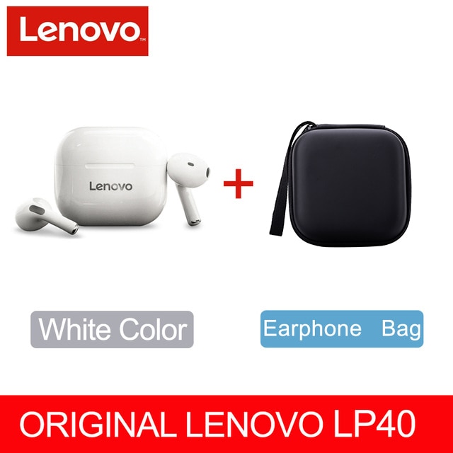 Lenovo lp40 pro /LP40 Bluetooth Earphone 5.0 Immersive Sound  TWS With Microphone Touch Control For Long Standby Time Motion