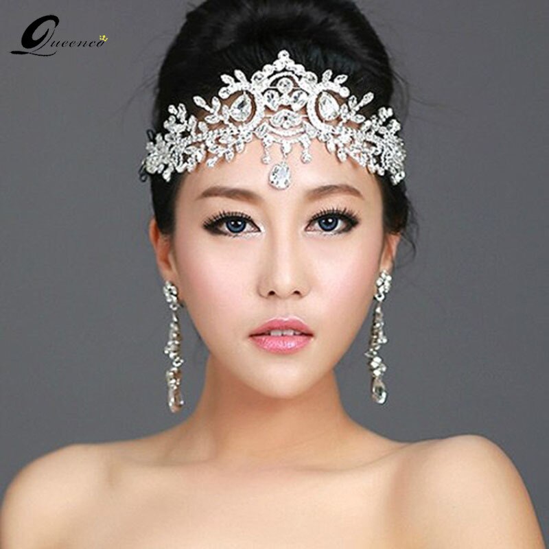 2023 hot sale bridal Hairbands Crystal Headbands women Hair Jewelry Wedding accessories crystal Tiaras And Crowns Head Chain