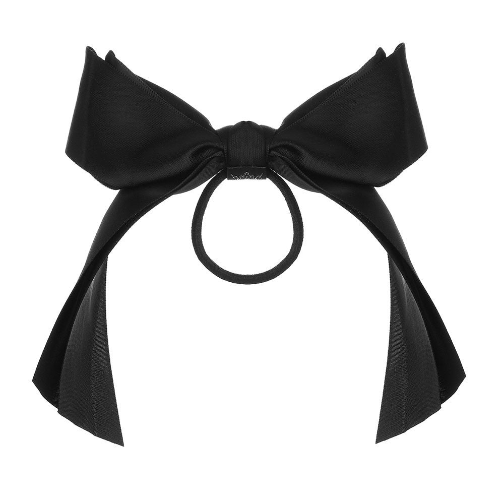 Fashion Korean BowKnot Hair Ties Scrunchies Women Girls Elastic Hair Bands Long Headwear Ribbon Bow Ponytail Hair Accessories