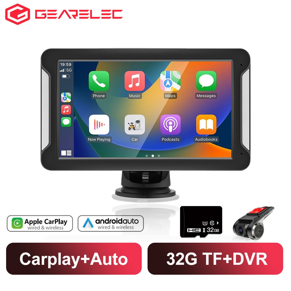 Universal Portable car radio 7inch Multimedia Video Player Wireless CarPlay Android Auto Touch Screen For BMW VW Nissan Benz KIA