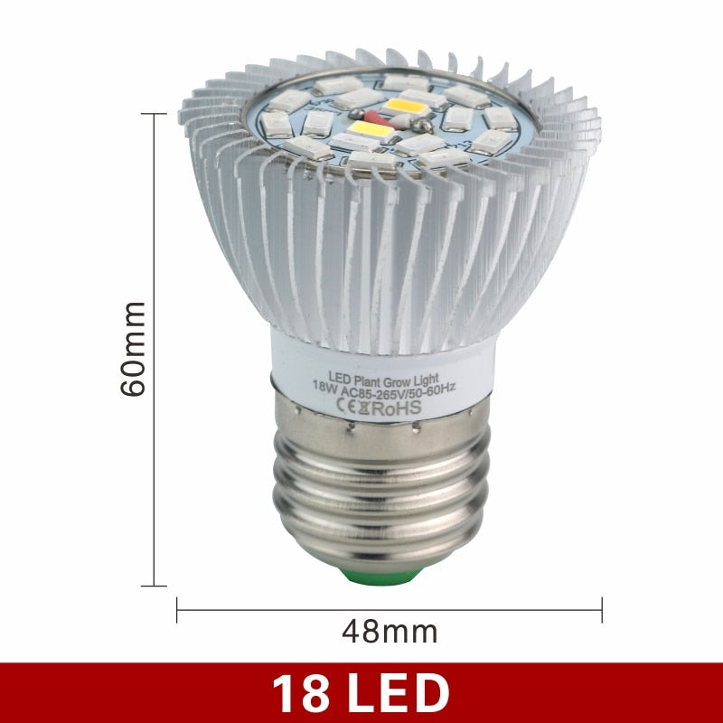 LED Grow Light Full Spectrum E27 UV IR LED Growing Bulb for Indoor Hydroponics Plant Light AC85-265V 110V 220V Led Grow Lamp