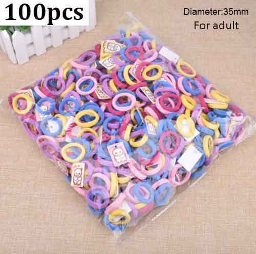 50/100Pcs High Elastic Hair Bands for Women Girls Colorful Hairband Rubber Ties Ponytail Holder Scrunchies Kids Hair Accessories