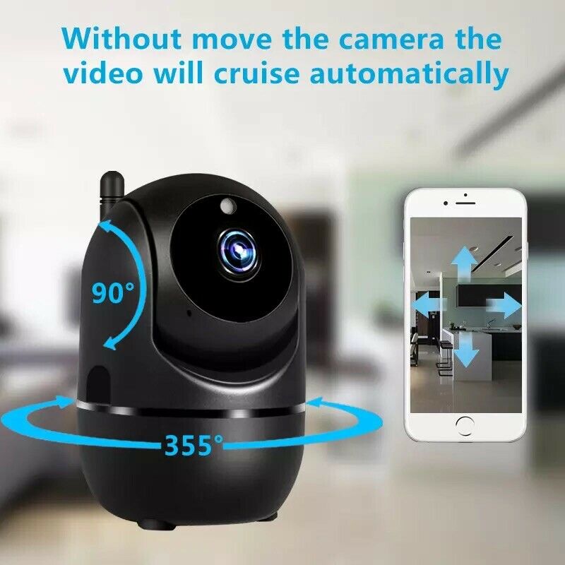 Ycc365 Plus 1080P Cloud HD IP Camera WiFi Auto Tracking Camera Baby Monitor Night Vision Security Home Surveillance Camera