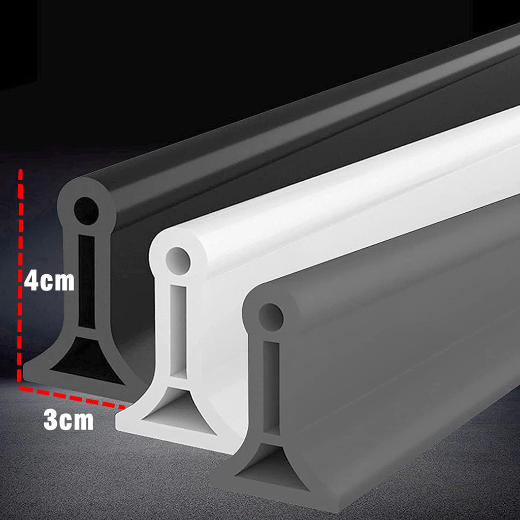 NEW Collapsible Silicone Bathroom Water Retaining Strip Toilet Dry Wet Separation Blocker Shower Threshold Dam Flood Barrier