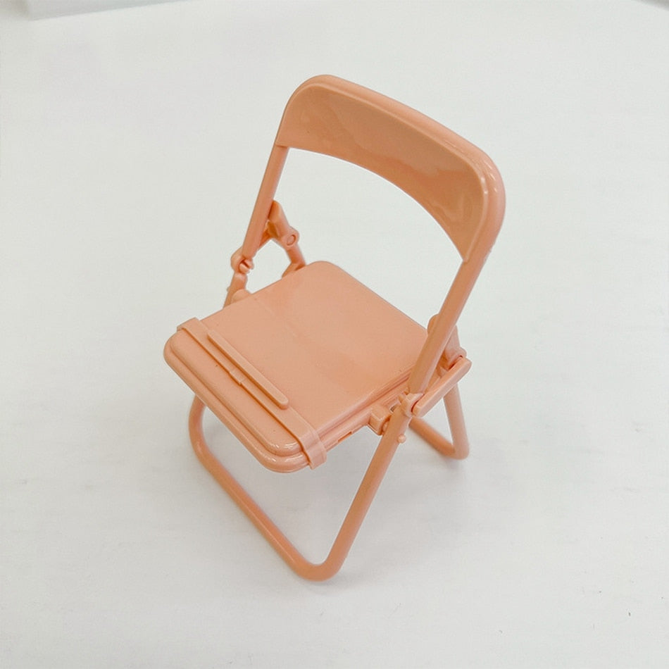 universal cute ins chair mobile phone holder table stand phone accessories creative bracket for iPhone Samsung Huawei Redmi oppo