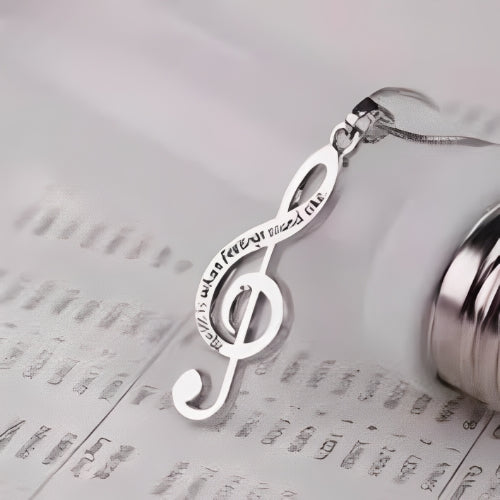 Silver-custome-Engrved-Name-Quote-Musical-Note-necklace-Pendant