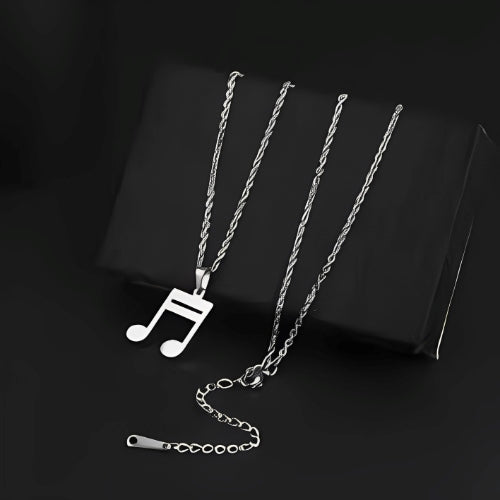 Silver-custome-Musical-Note-Rhythme-necklace-Pendant-men-music-gifts