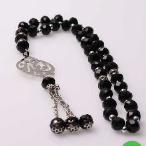 Silver Customized Name or Massege Rosary Peronlized Gift for all ocassions.  فخمة مسبحة فضة بالاسم للهدايا الخاصة و المميزة.