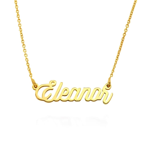 Simple name necklace, Personalized Name pendant.