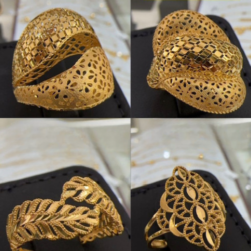 Special Arabic Various Design Gold Ring  jewelry. Suitable for wedding, Egagement, Valentines and Special Ocassions.$240