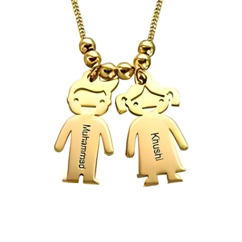 Special Design kids names 24k pure Gold or 18Kgold plated Various Font Necklace.