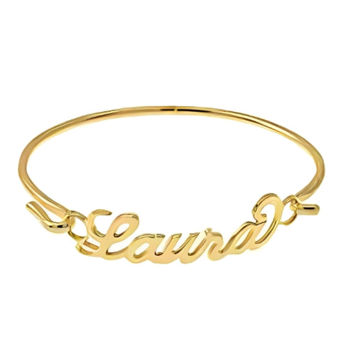 Special Font Customized Name Gold  Bracelet