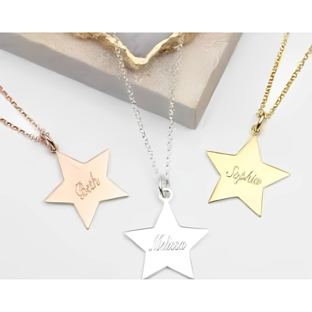 Star Customized Gold name Pendants gold unique personal present.