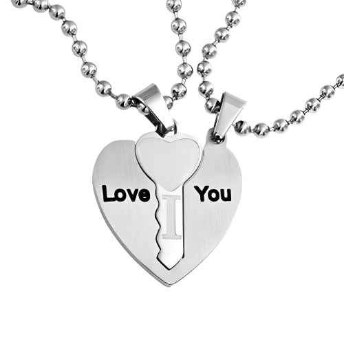 Two-pieces-Fit-key-center-Heart-Silver-Men-Women-Couples-Customized-two-Name-Couples